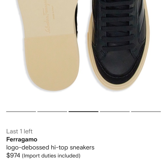 Ferragamo
logo-debossed hi-top sneakers - Picture 2 of 10